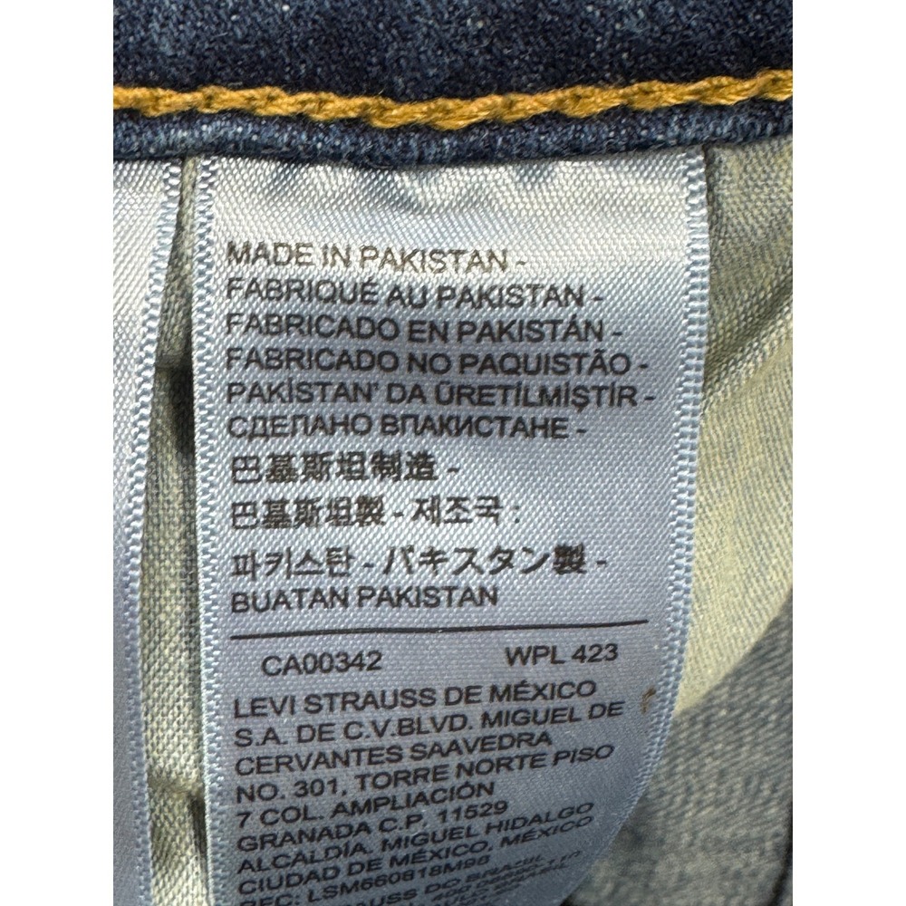 Levi's Womens 725 High Rise Bootcut Dark Wash Blue Jeans 24 Meas: 22x31.5 - Picture 7 of 8